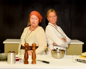Mary Curruthers and Kristin Staton star in The Kitchen Witches, playing October 3-25 at Redlands Footlighters.