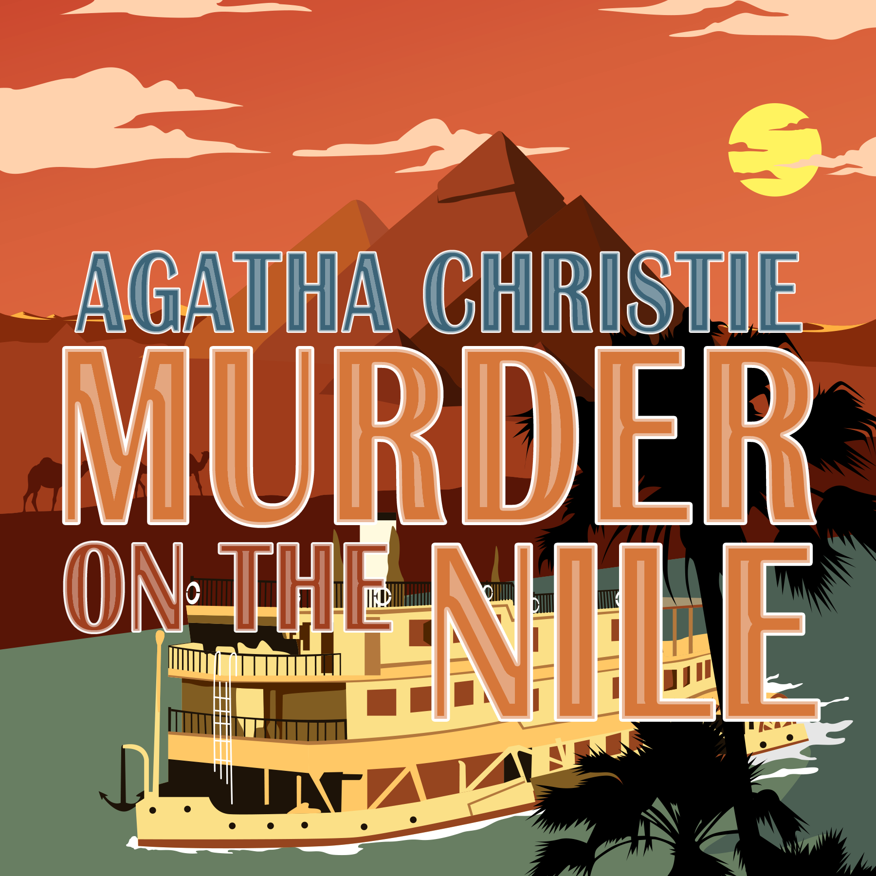 Artwork for Murder on the Nile by Agatha Christie